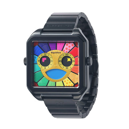 HappieWatch "The Sunflower" Colorful Abstract Art Watch HappieWatch