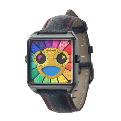 HappieWatch "The Sunflower" Colorful Abstract Art Watch HappieWatch