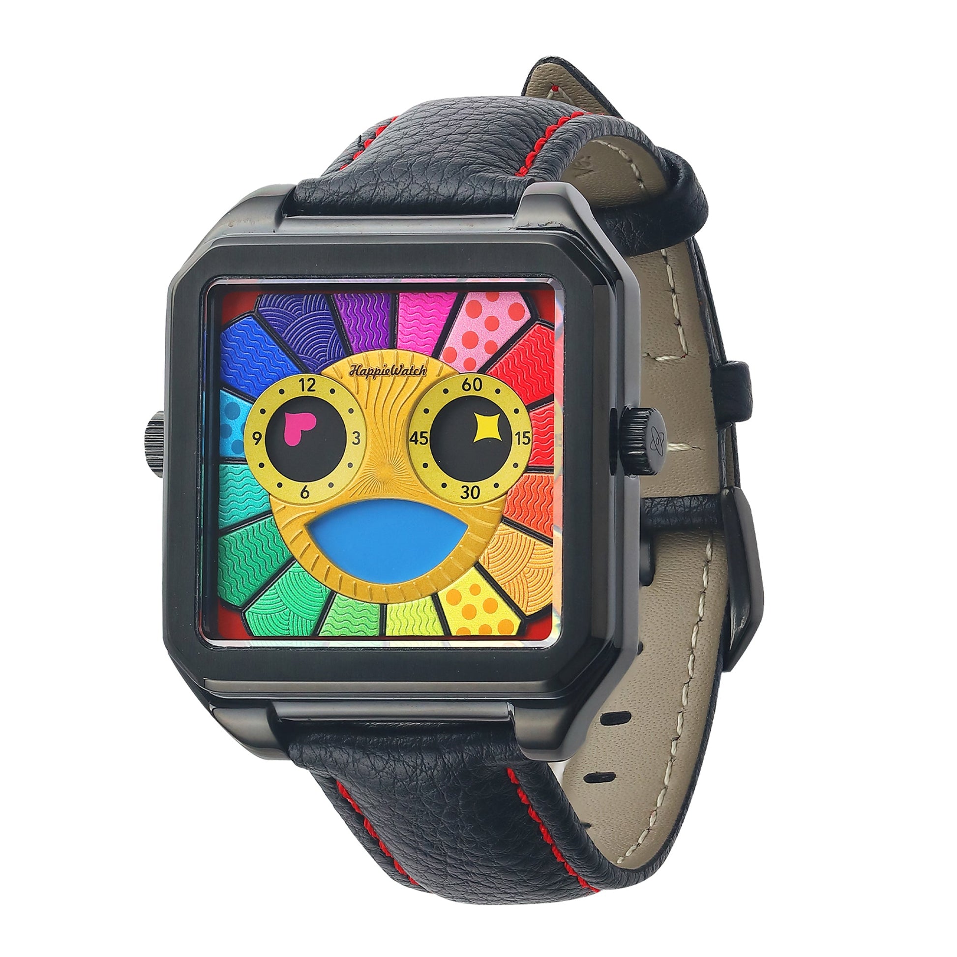 HappieWatch "The Sunflower" Colorful Abstract Art Watch HappieWatch