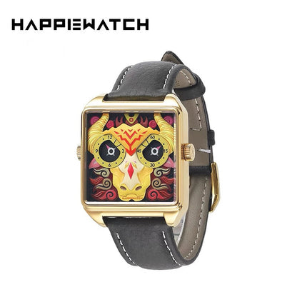 Happiewatch The Sacred Bull of Five Colors — Power Meets Art HappieWatch