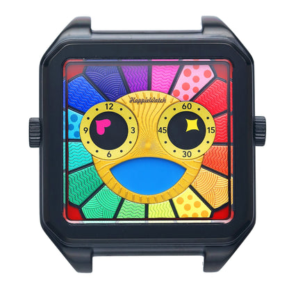 HappieWatch "The Sunflower" Colorful Abstract Art Watch HappieWatch