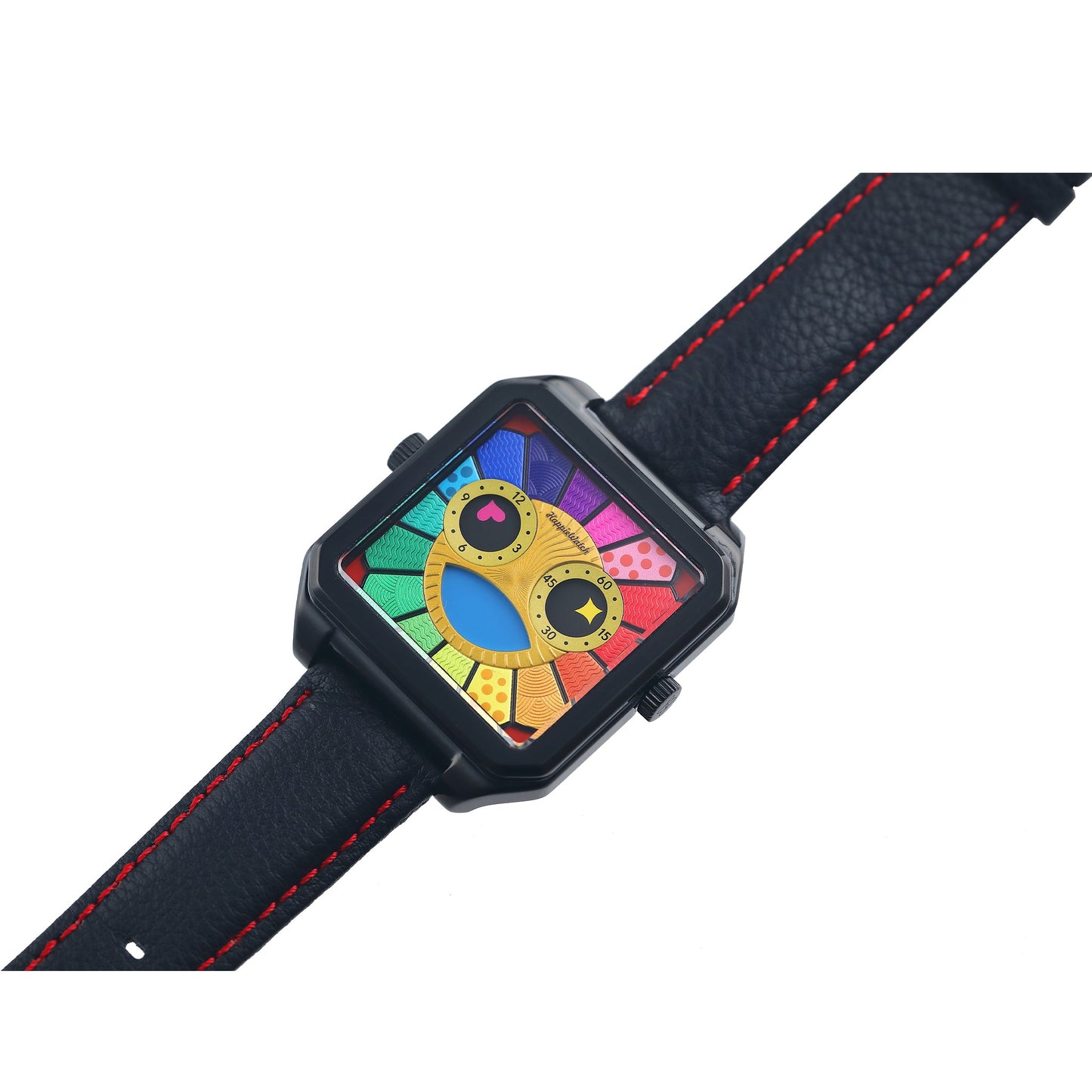HappieWatch "The Sunflower" Colorful Abstract Art Watch HappieWatch