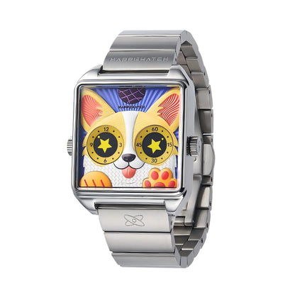 HappieWatch “The Corgi Rebel” — Modern Dog Watch with Attitude HappieWatch