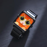 Unisex wristwatch, cool watch, ginger cat, HappieWatch